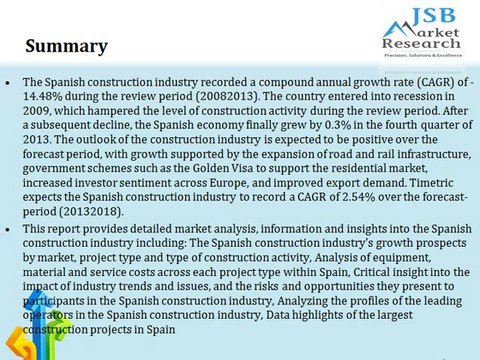 Construction in Spain Key Trends and Opportunities to 2018
