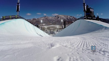 Winter X-Games Halfpipe Building
