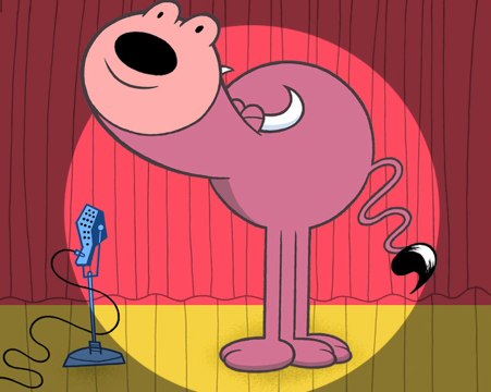 Zum Geburtstag viel Glück! Cartoon eCard in German