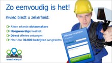 Slotenmaker nodig? Kwieq inschakelen!