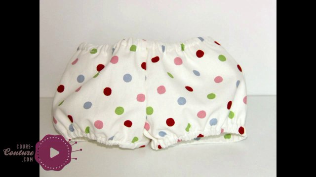 Cours de couture - Apprendre à coudre un bloomer pour bébé - Tuto de couture