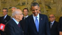 Obama holds talks with Italian president