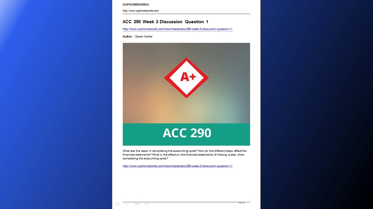 acc 290 week 3 discussion question 1