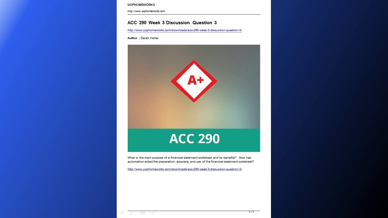 acc 290 week 3 discussion question 3