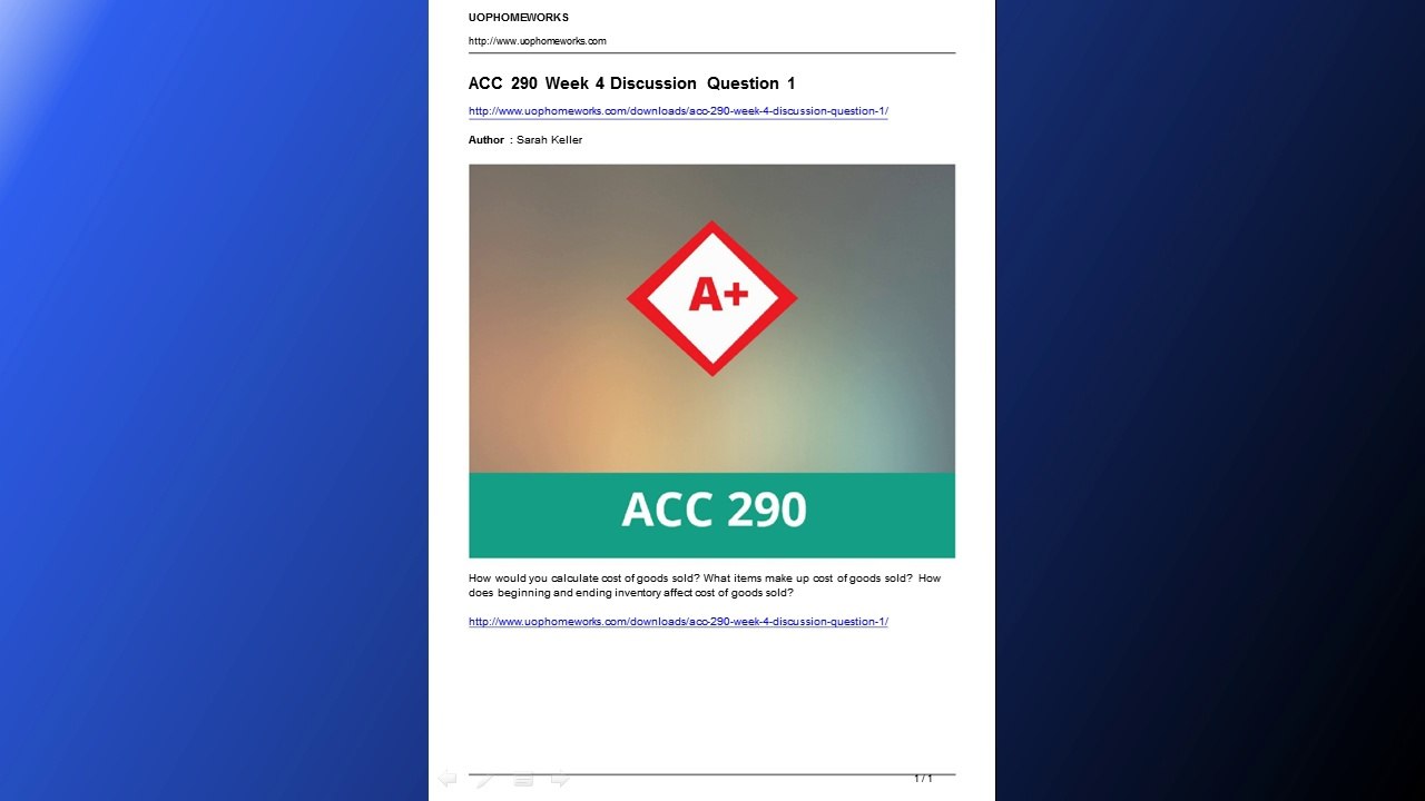 acc 290 week 4 discussion question 1