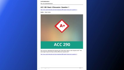 acc 290 week 4 discussion question 1