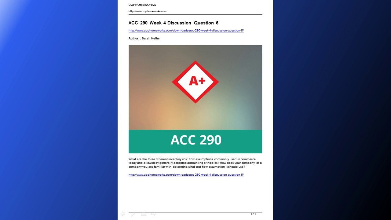 acc 290 week 4 discussion question 5
