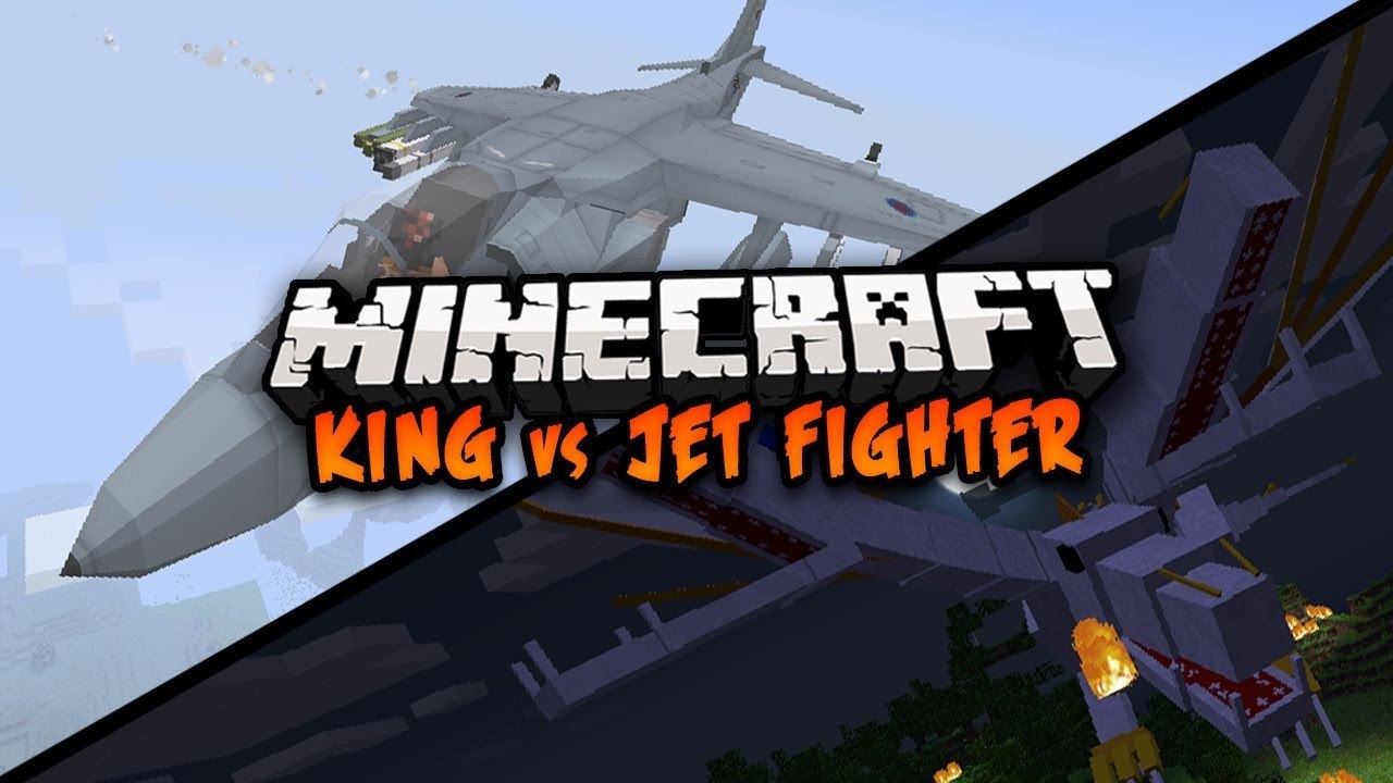 Minecraft: Fighter Jet VS The King! - Minecraft Mod Battle! [1.7.5]