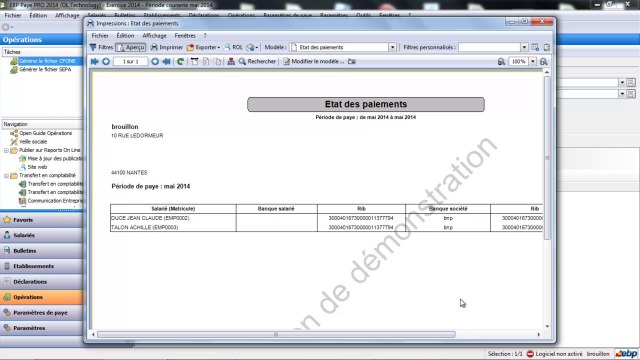 Tutoriel virement des salaires sur EBP Paye Open Line