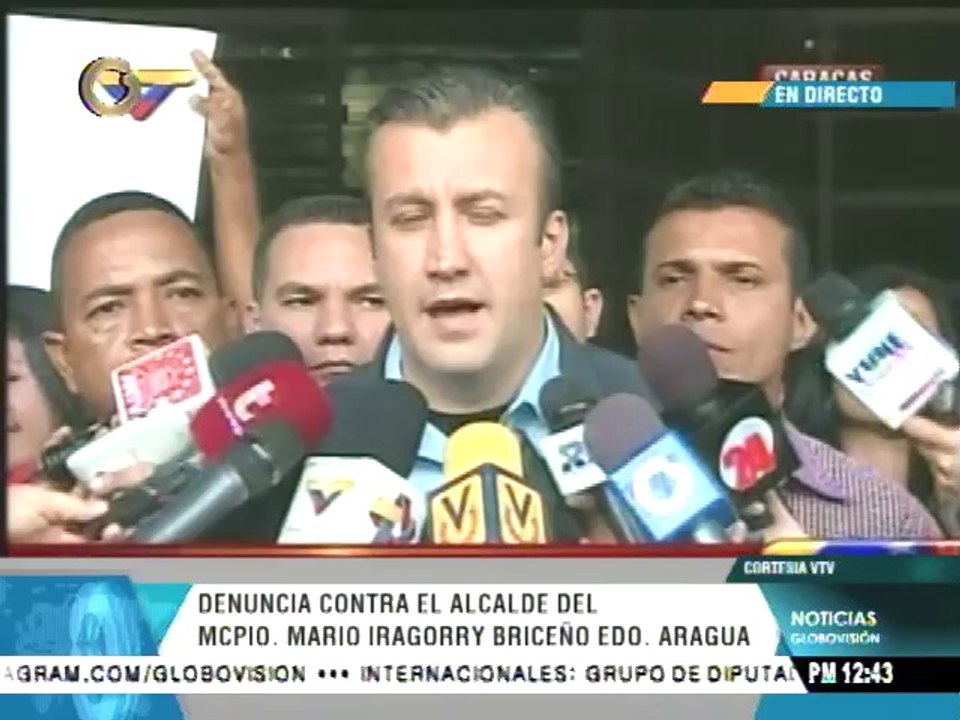 El Aissami denuncia al alcade Guarate ante el Ministerio Público