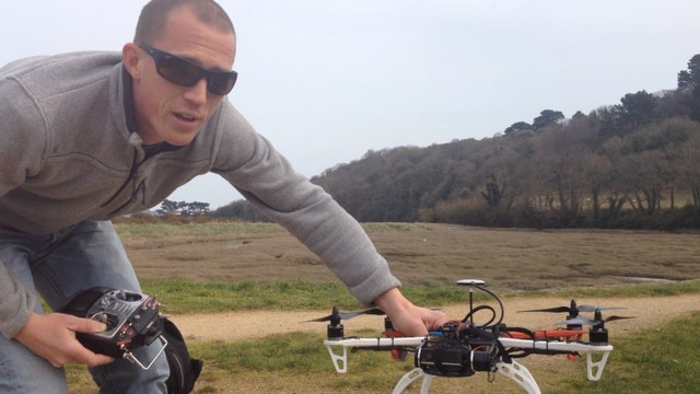 Un drone pour filmer l'abbaye de Beauport