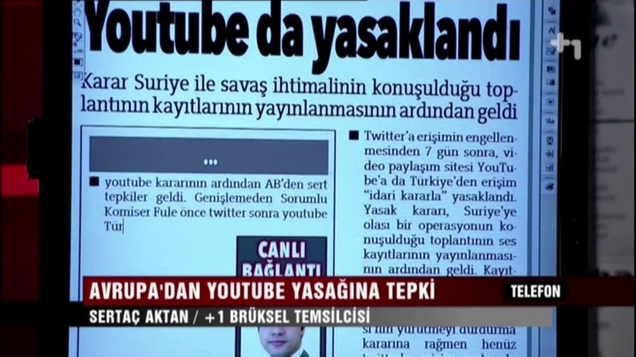 Canlı Gaste - Avrupa'dan Youtube yasağına tepki