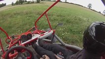 GSX R Power Offroad Buggy Thrashing Around The Farm