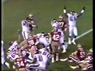 Robinson catches bomb and OJ Anderson scores vs 49ers