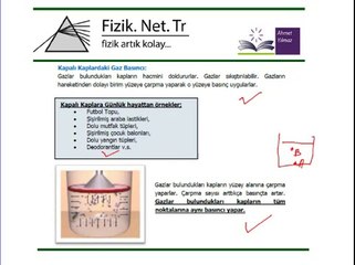 Gaz Baz Basıncı Konu Anlatımı