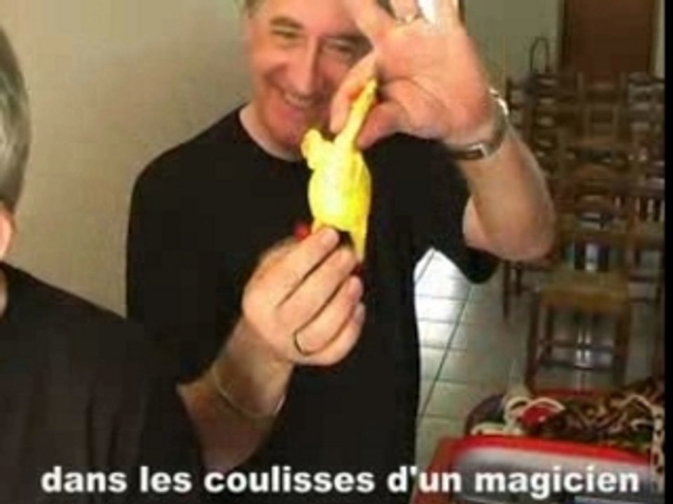 coulisses d'un magicien