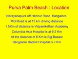Purva Palm Beach - 3BHK Flats Sale in Hennur Road, Bangalore at 81.08 Lacs