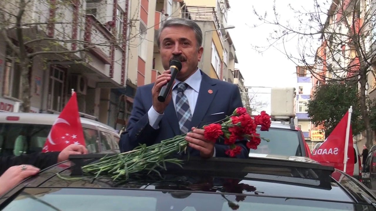 Saadet Partisi Sultangazi Belediye Başkan Adayı Hasan Akpınar Sevgi Konvoyu