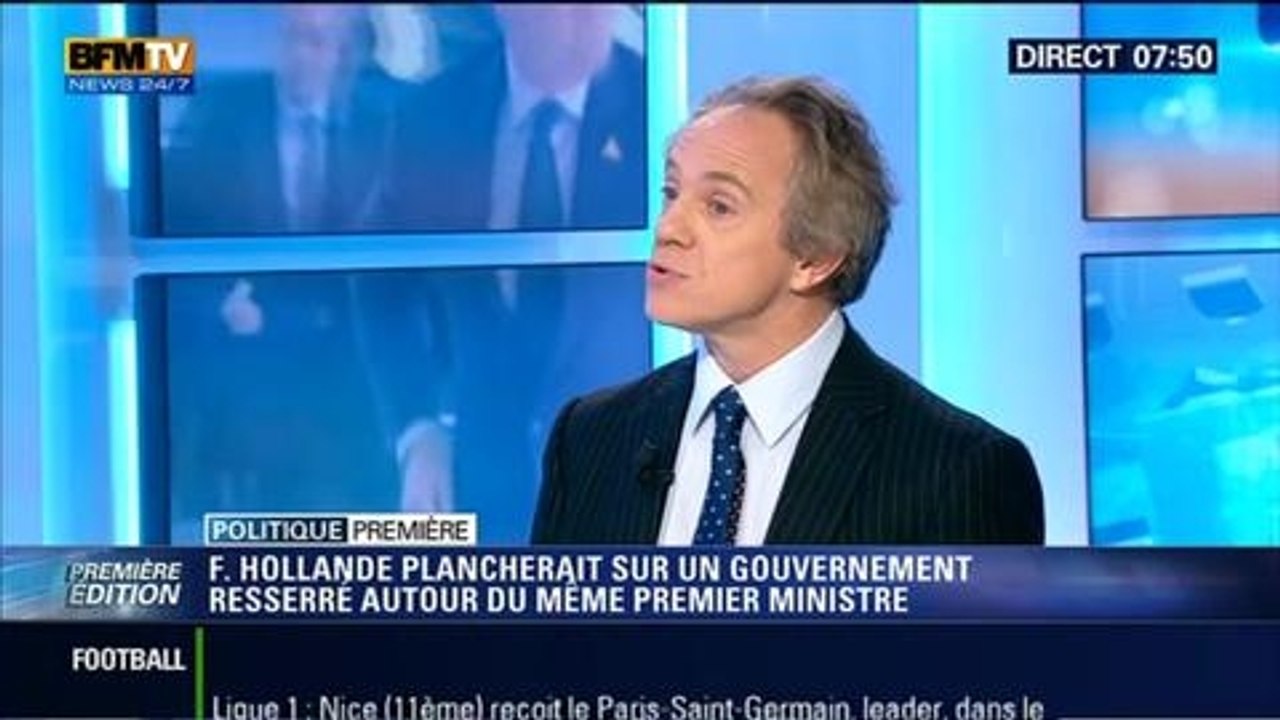 Politique Première: Remaniement: François Hollande plancherait sur un gouvernement resserré - 28/03
