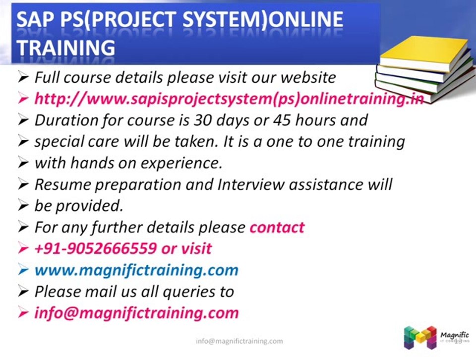 SAP PS training | SAP PROJECT SYSTEM Course % SAP PS Online CLASSES