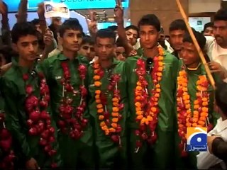Child Football Team Departs for WC-28 March 2014