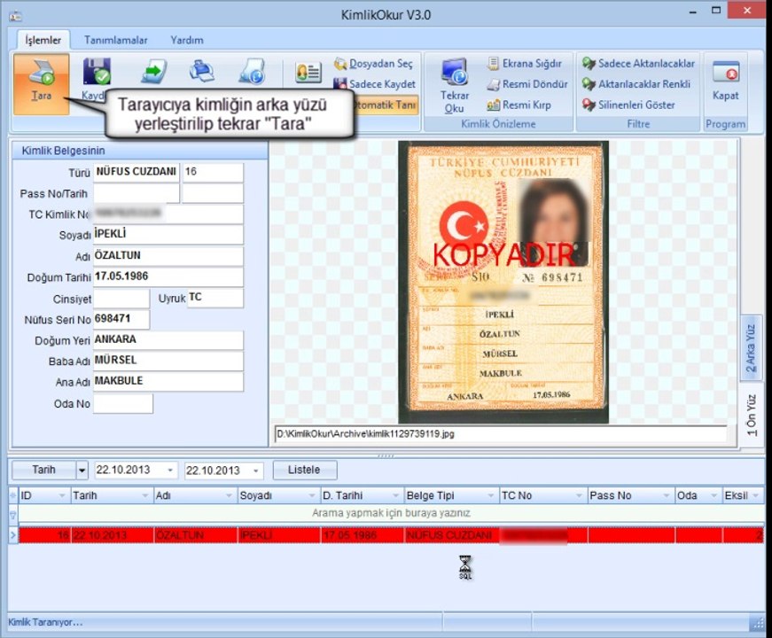 Kimlik Okur