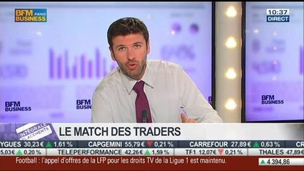 Скачать видео: Le Match des Traders: Jean-Louis Cussac VS Alexandre Baradez, dans Intégrale Placements - 28/03