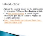 Bus booking script, PHP bus booking script