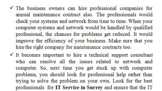 What to do when you need IT service in Surrey?