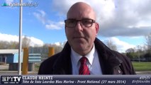 [MUNICIPALES] 2d tour à Lourdes pour Claude Heintz FN (27 mars 2014)