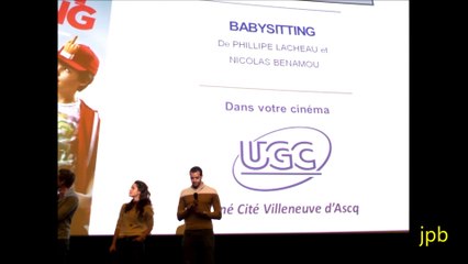 présentation du film "BABYSITTING" à ugc de v.a. le 25 mars 2014