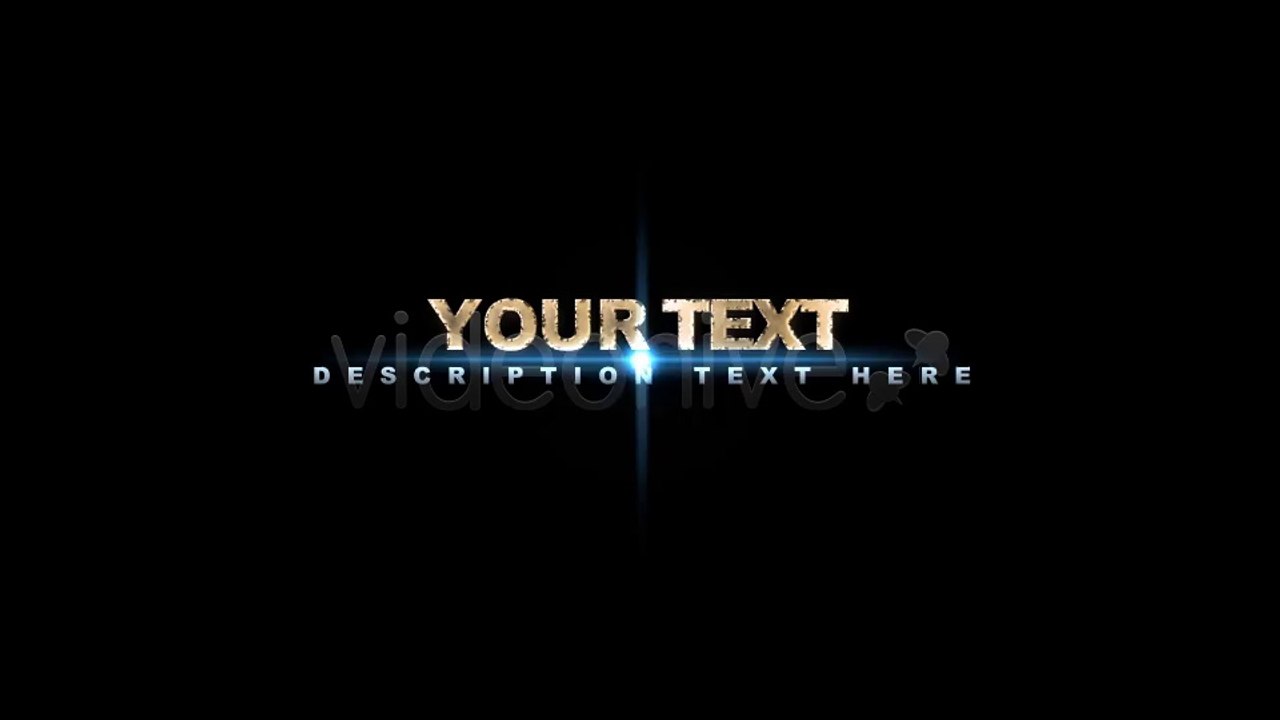 Text Sparks - After Effects Template