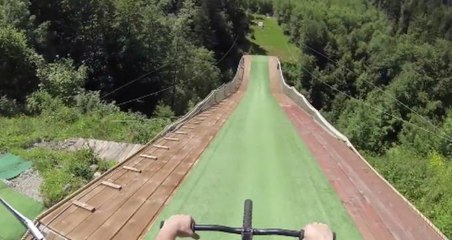 Insane Bungee Jump with a BMX