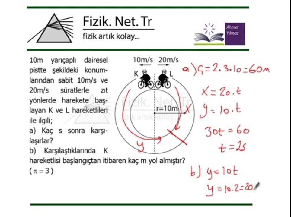 Sabit Hızlı (Düzgün Doğrusal Hareket) Soru Çözümü