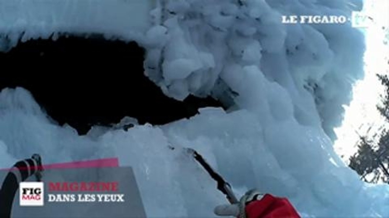 Dans les yeux... d’une grimpeuse de glacier