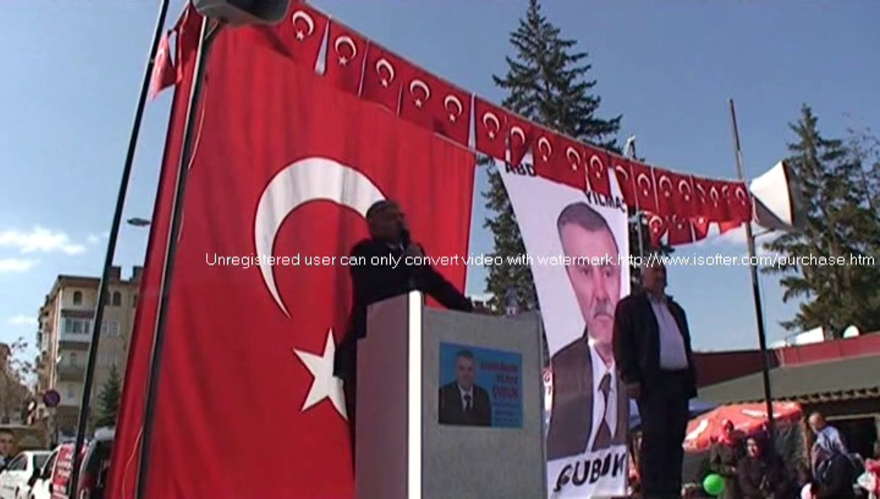 çubuk bağımsız belediye başkan adayı 24,03,2014 konuşması