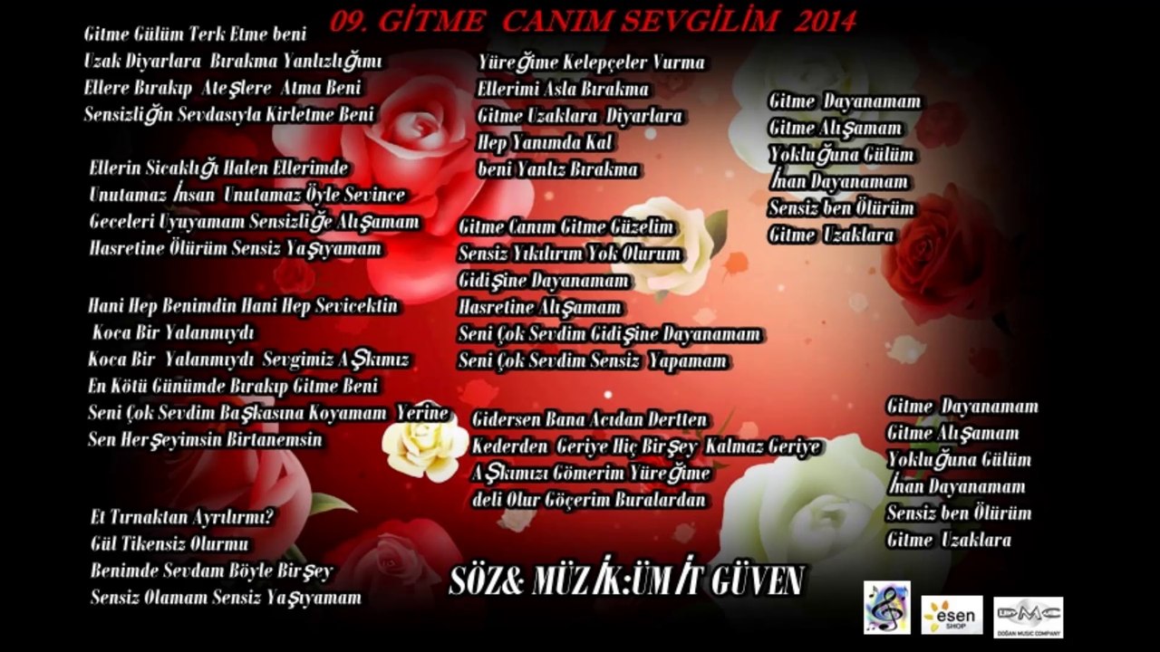 07. ÜmiT GüVeN  GİTME CANIM SEVGİLİM  2014