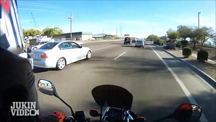 Biker Cleans Up The Streets | Couch Falls Off Truck