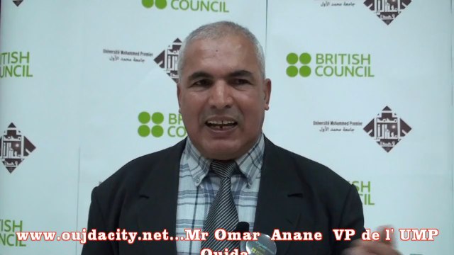 Mr Omar anane VP de l' ump Oujda / université Mohammed Premier ( chilled) English /