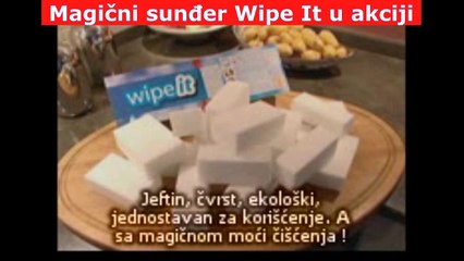 Wipe it magični sunđer u akciji