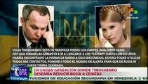 Difunden grabación donde Timoshenko pide 
