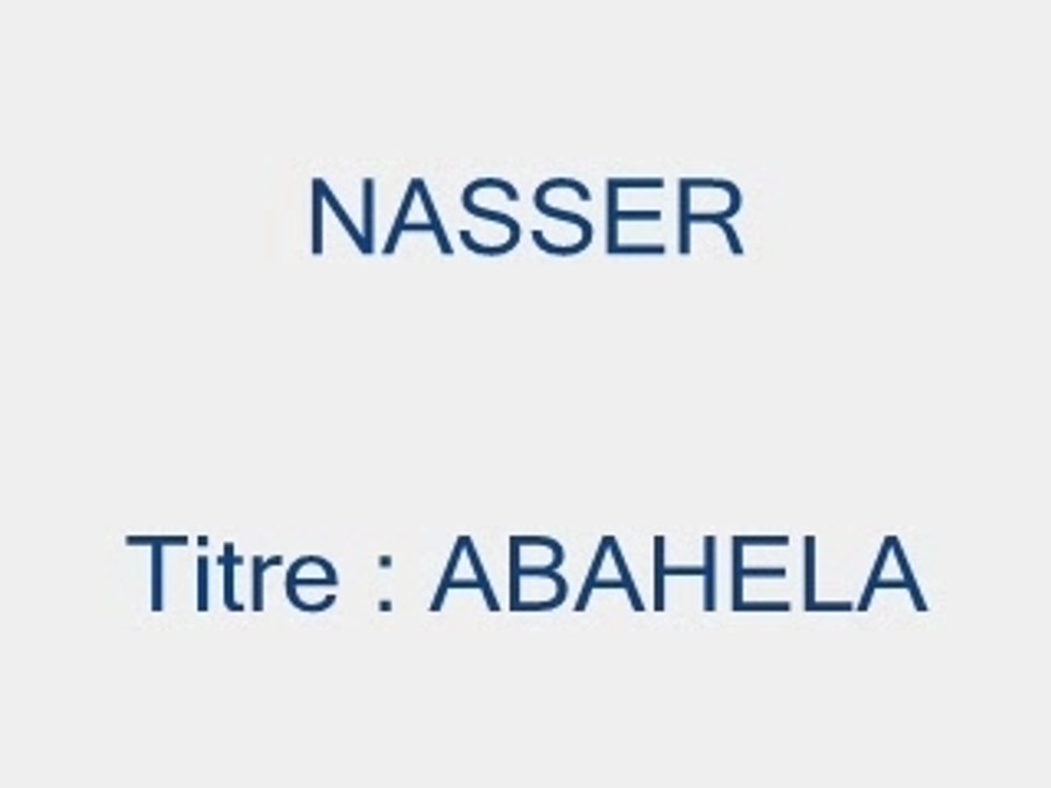 NASSER - Abahela