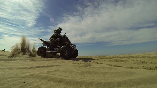 Glisse sur sable Raptor 700 yamaha - GoPro Slow Motion Quad Raptor spécial édition