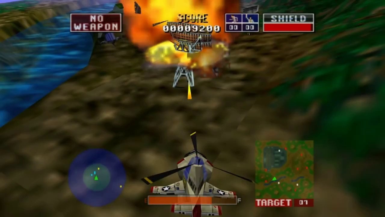 Chopper Attack HD on Project64 Emulator (Widescreen Hack) part1
