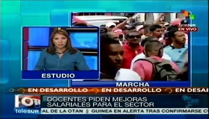 Magisterio panameño se moviliza, exigen aumento salarial