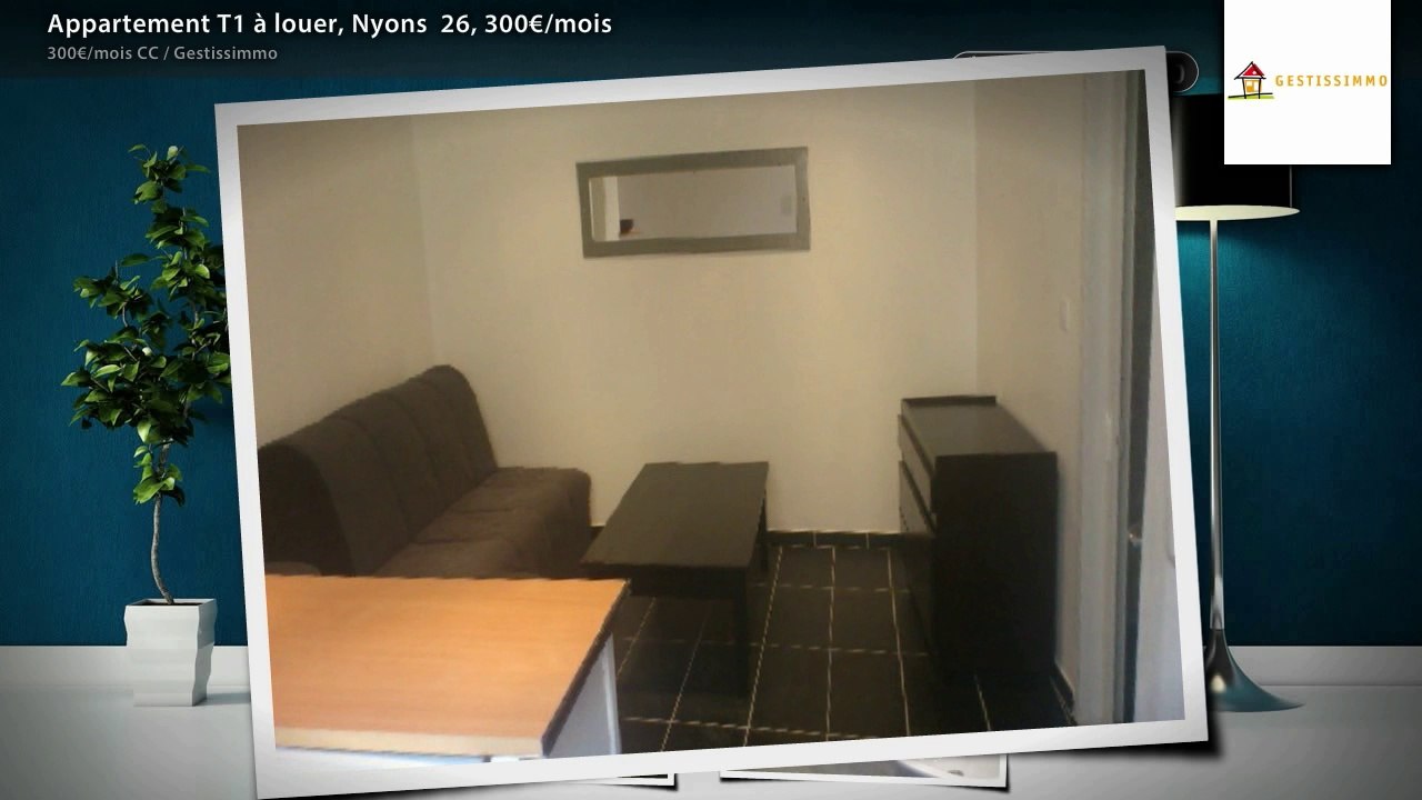 Appartement T1 à louer, Nyons  26, 300€/mois