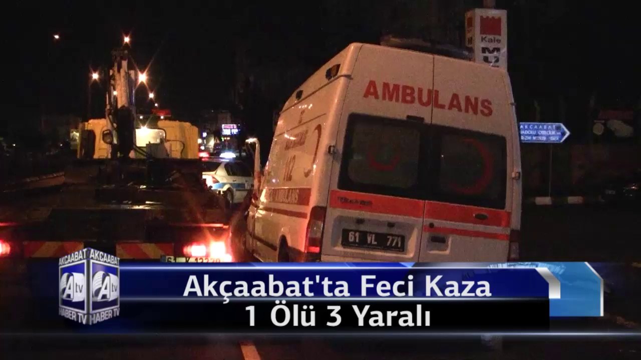 Akçaabat'ta Ambulasn Kazası