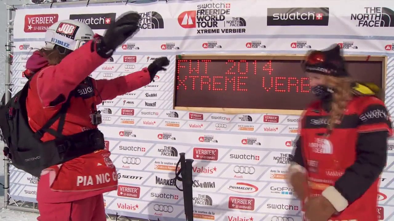 FWT14 - Run of Bib #3 Pia Nic Gundersen NOR - Xtreme Verbier 2014