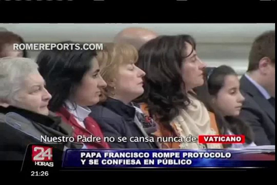 El Papa Francisco se confesó de rodillas la Basílica de San Pedro del Vaticano