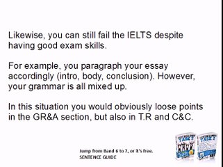 Jump from an IELTS Band 6 to a 7 or its free.